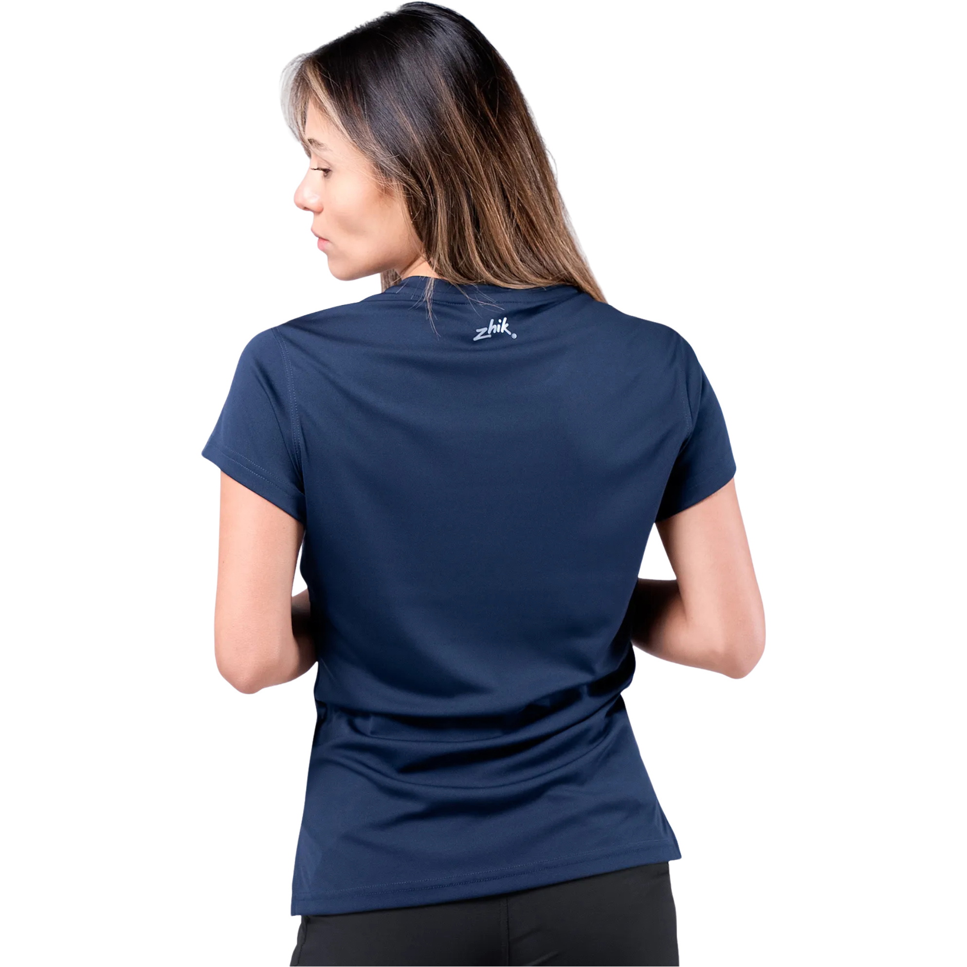 Zhik Womens UVActive UPF50+ Short Sleeve Tee ATP-0075-W-NVY - Navy Blue